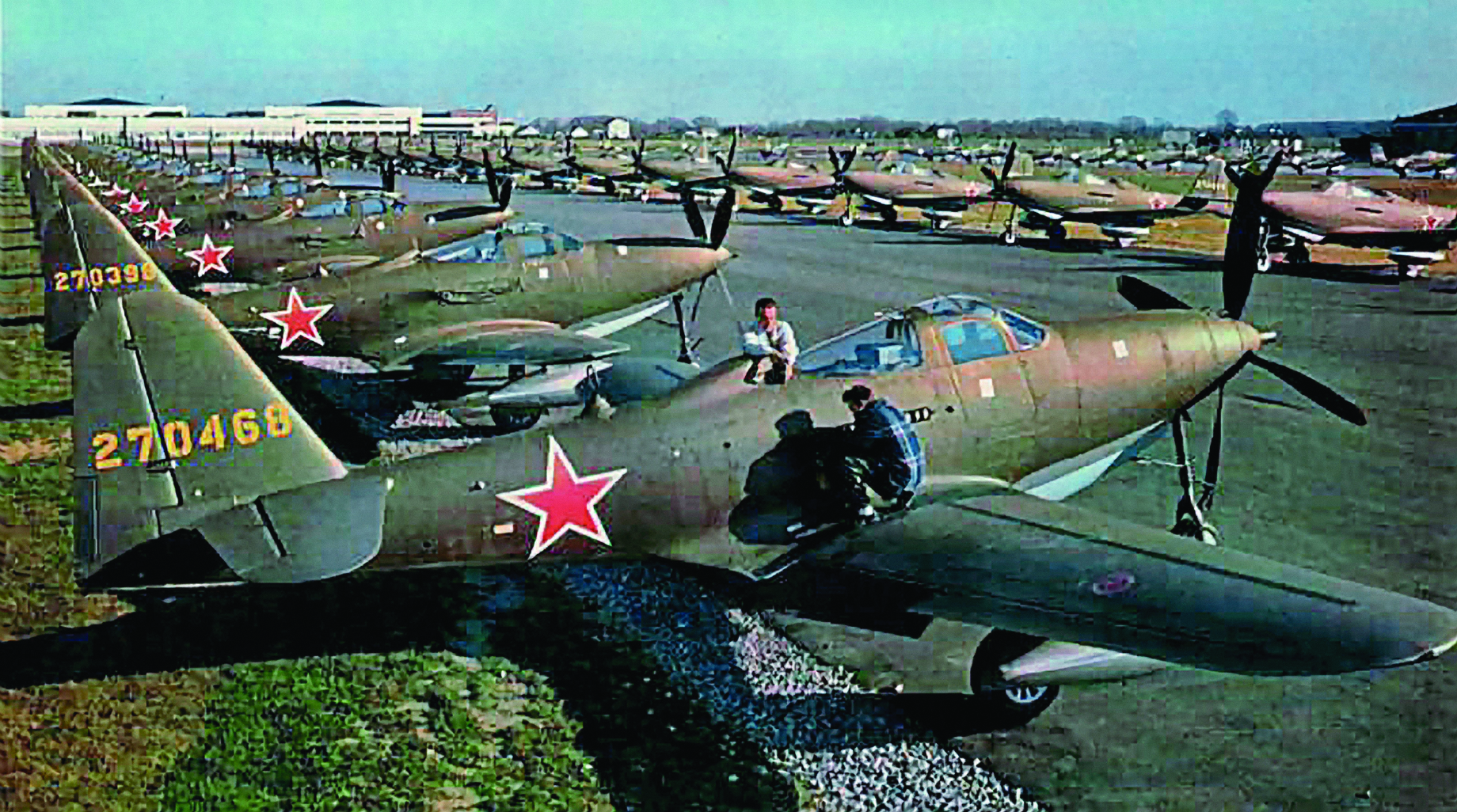 Bell P-63 Kingcobras at Bell factory.jpg