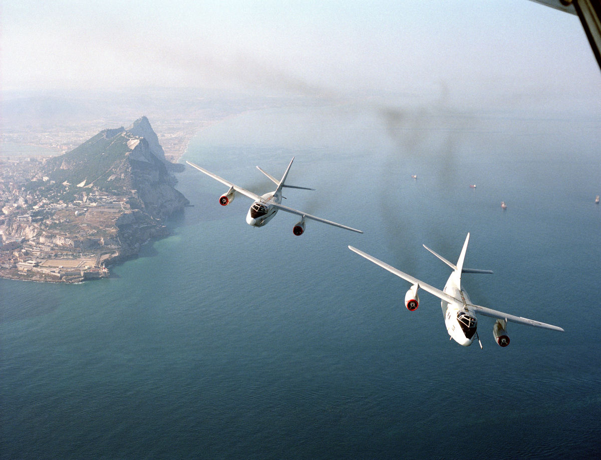 VQ-2 EA-3B's over Gibralter (2)